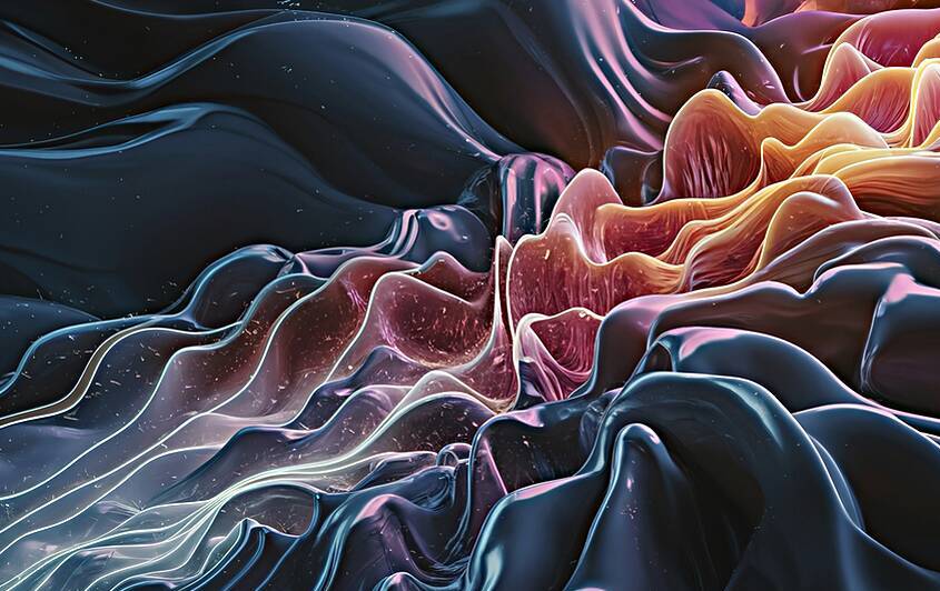 A 3D render featuring an abstract background of g by StefanoPignataro