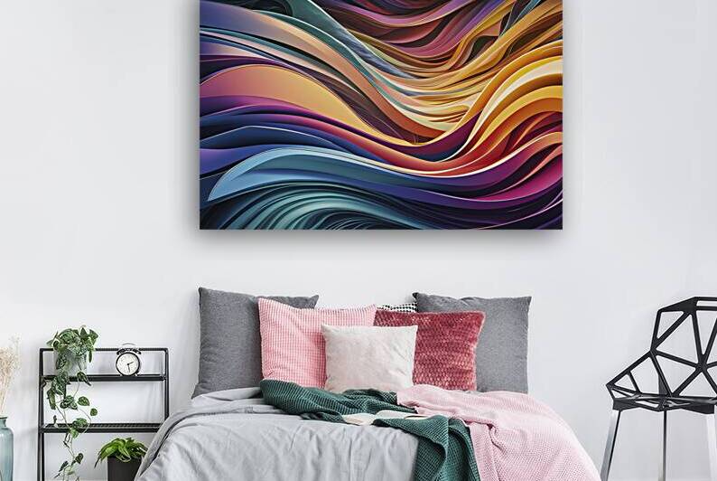 flowing design of curved lines in a multitude of by StefanoPignataro
