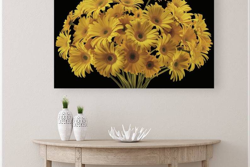 A stunning and vibrant image of a bouquet of yell by StefanoPignataro