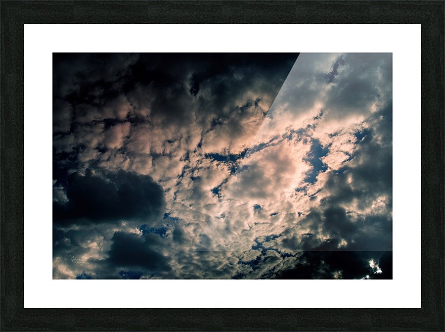 Dramatic Sky With Stormy Clouds Picture Frame print
