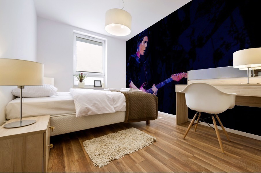 John Mayer Abstract Portrait  Mural print