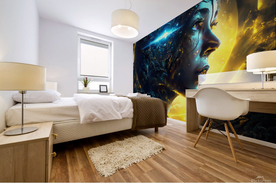 Living behind my own illusion Mural print