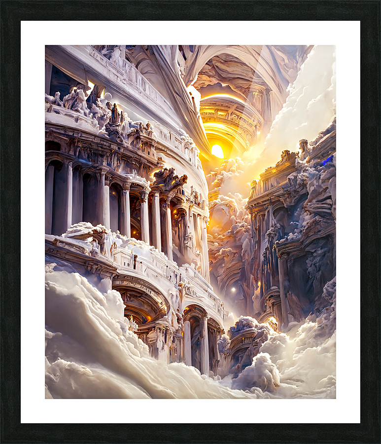 marble cathedral Picture Frame print