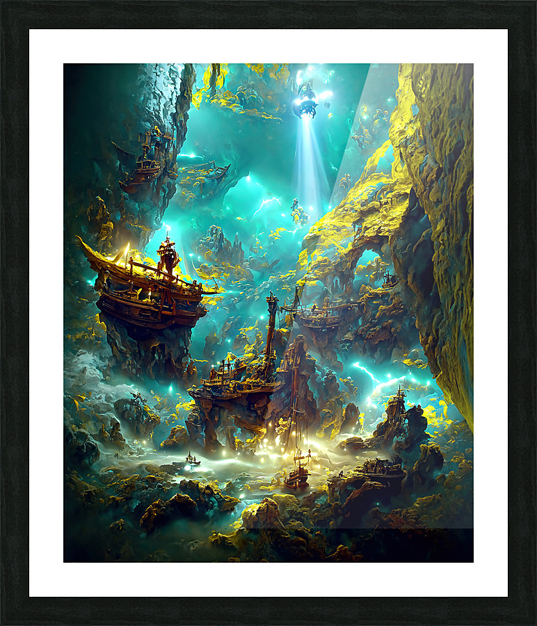 pirate gold 2 Picture Frame print