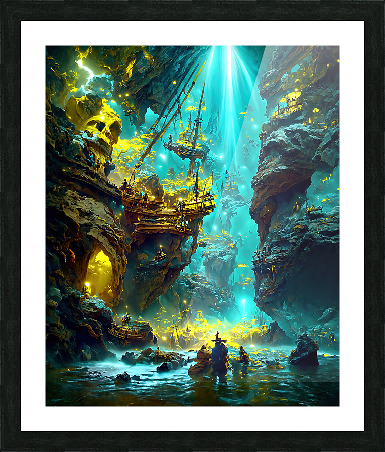 pirate gold 3 Picture Frame print