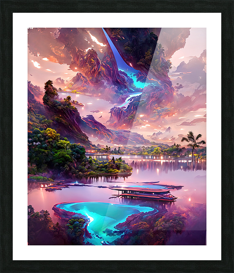 lake Picture Frame print