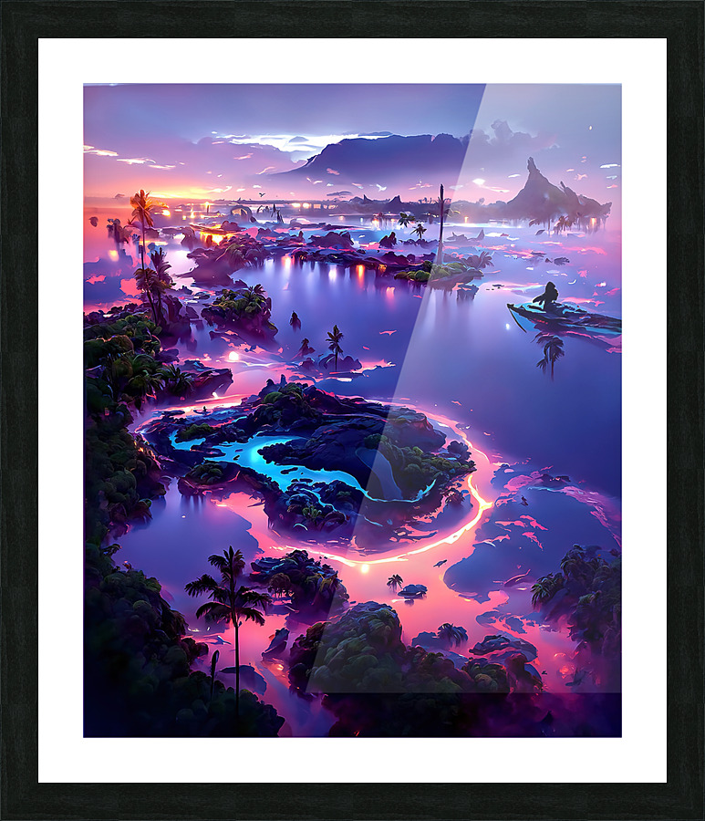 lagoon Picture Frame print