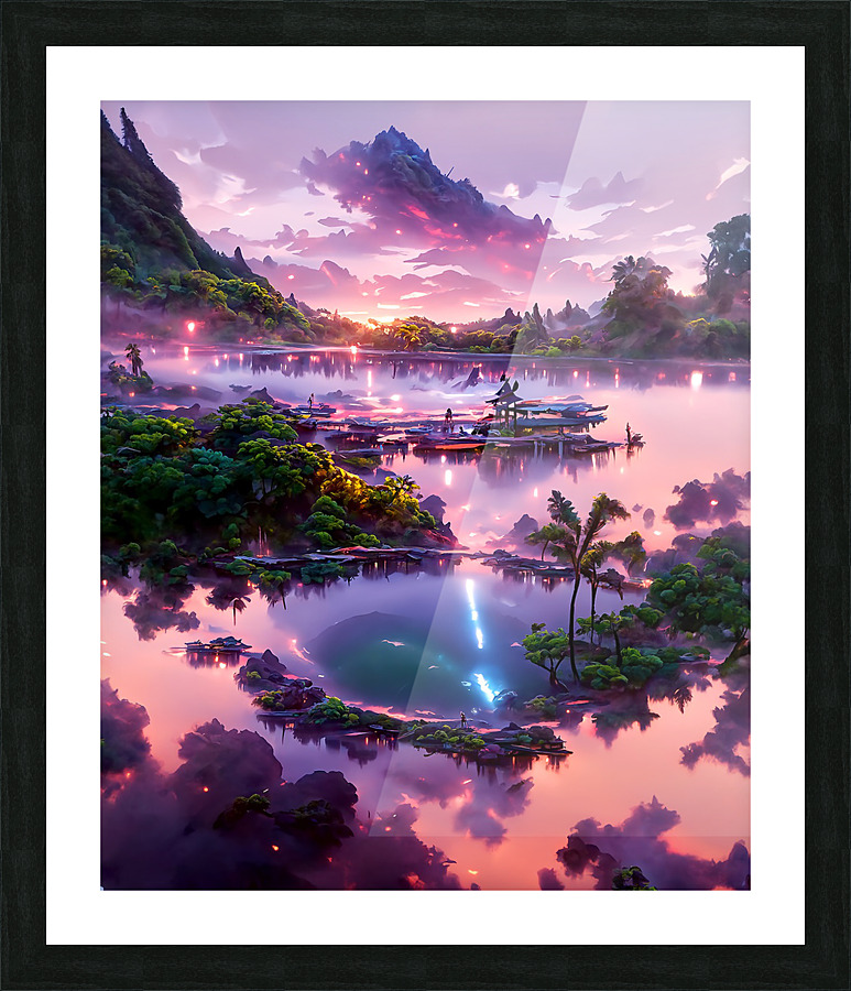 lake Picture Frame print