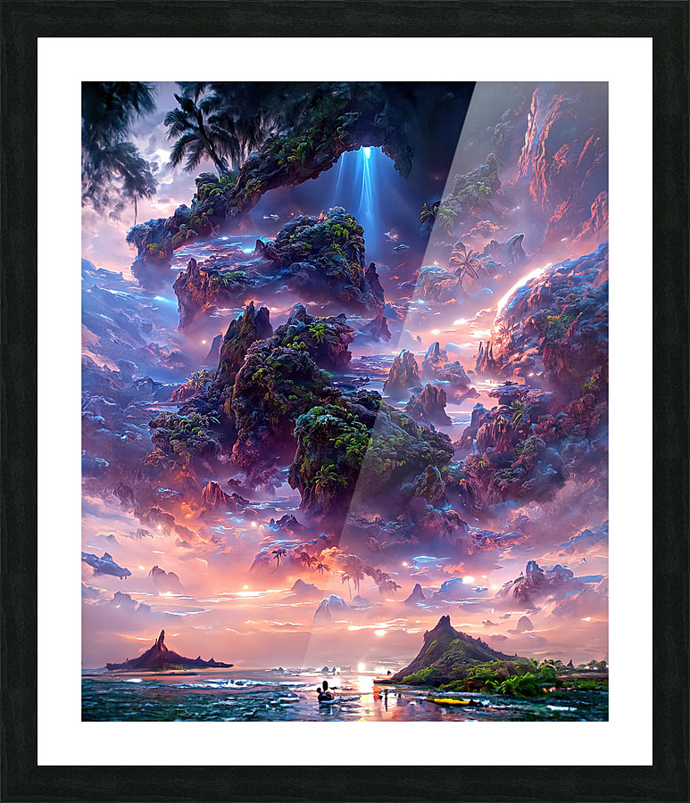 lagoon 3 Picture Frame print