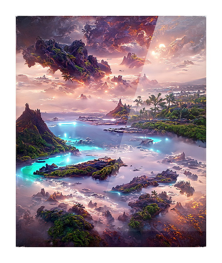 lagoon 1 Picture Frame print