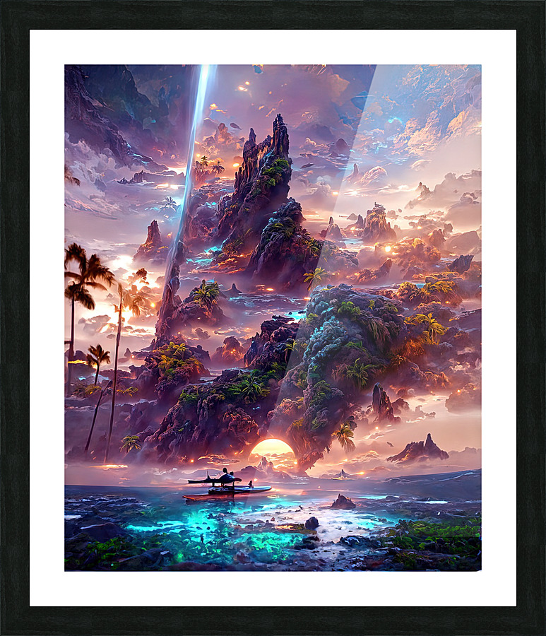 lagoon 2 Picture Frame print
