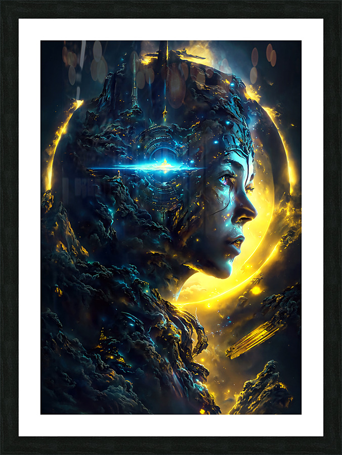 Living behind my own illusion Picture Frame print