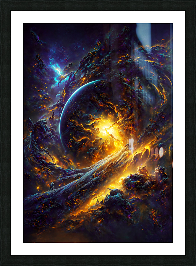 Neverending Quasar Picture Frame print