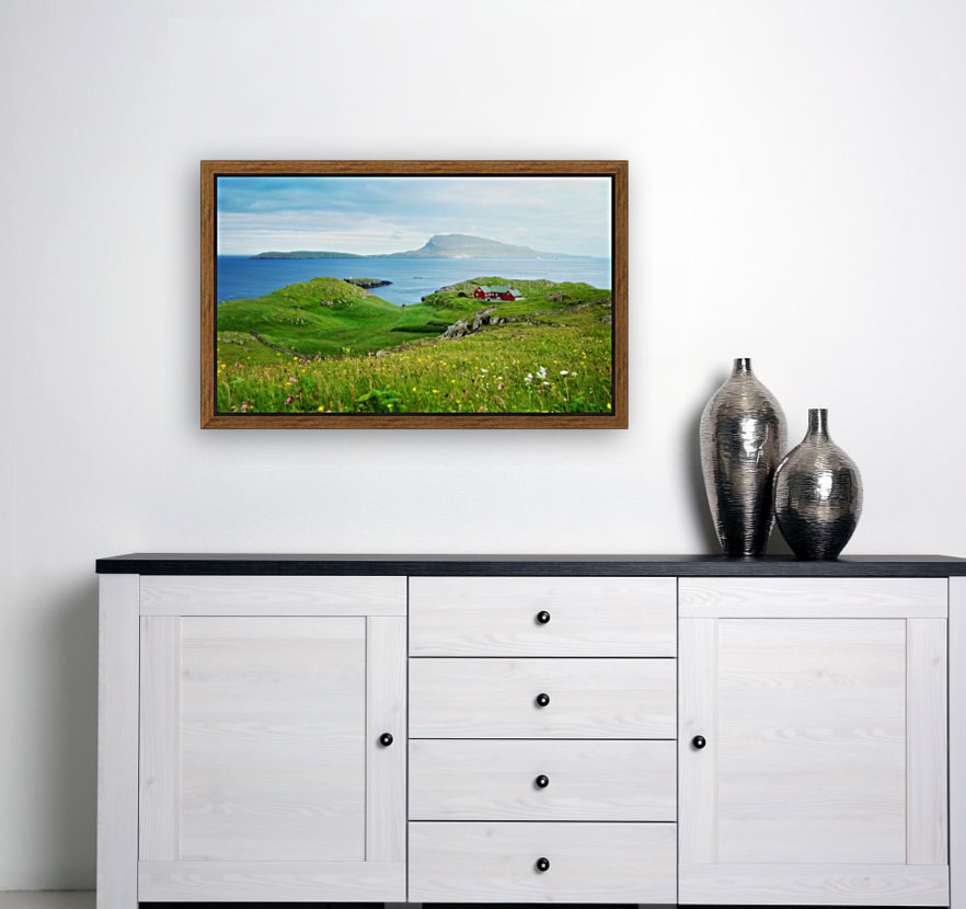 Faroe green field Reproduction