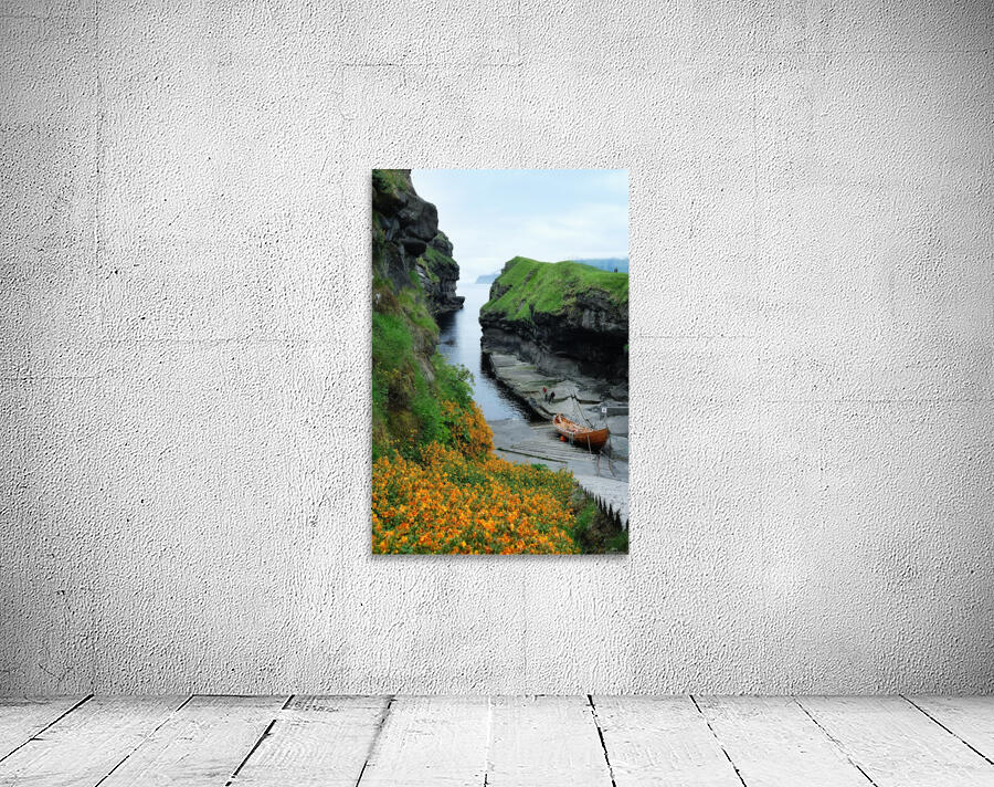 Dock with flowers Wall Preview