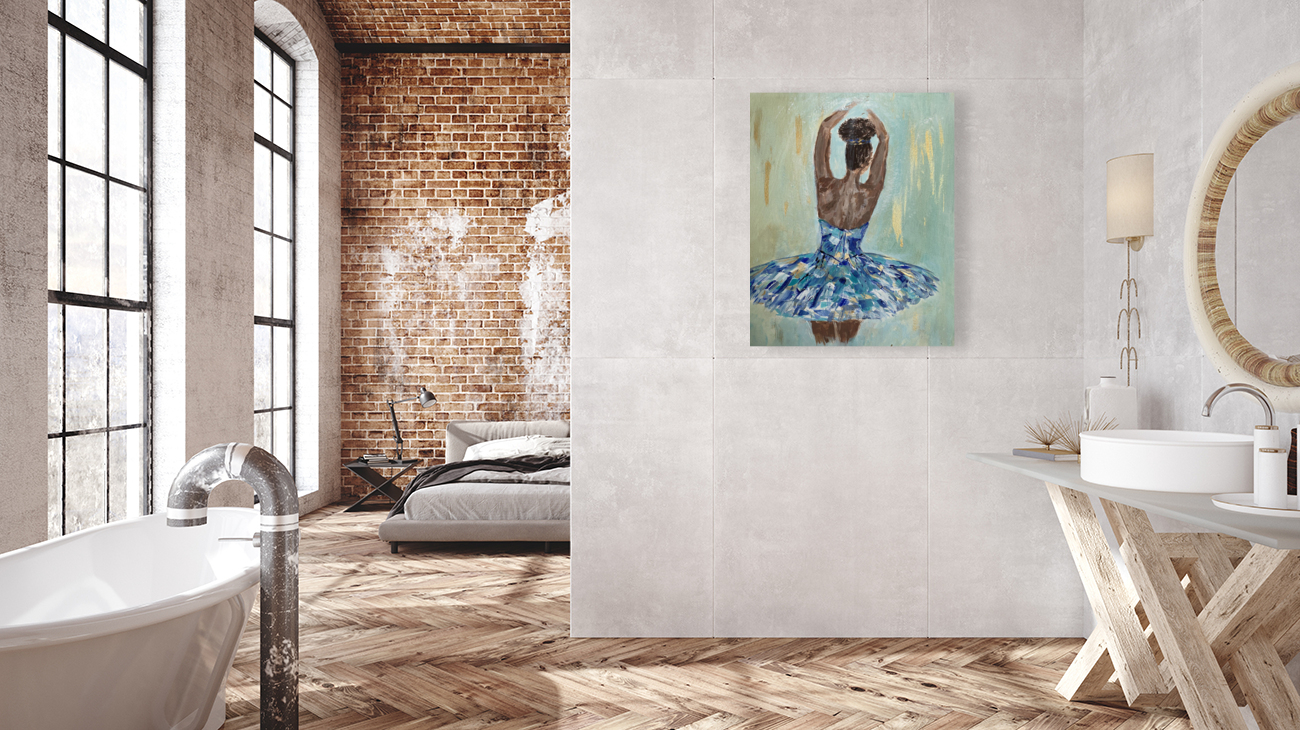 Blue Ballerina Reproduction