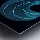 Celestial Squirrel: A Futuristic Dance of Light and Mystery Metal print