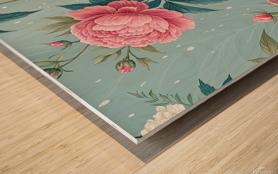 Touch of Serenity: Animated Florals That Breathe with You Wood print