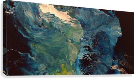 Blue Green Ocean Canvas Print