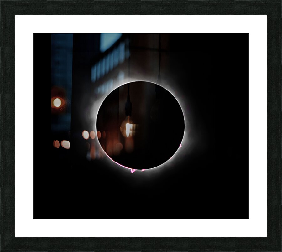 2024 Solar Eclipse Totality Picture Frame print