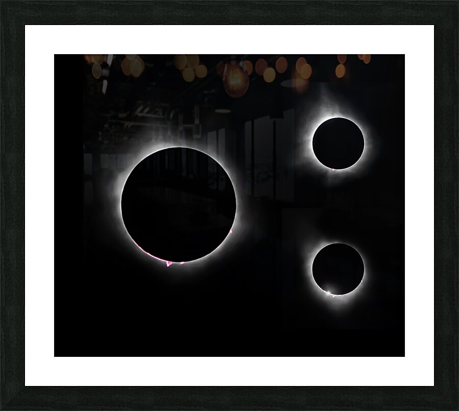 2024 Solar Eclipse Totality 3 Picture Frame print