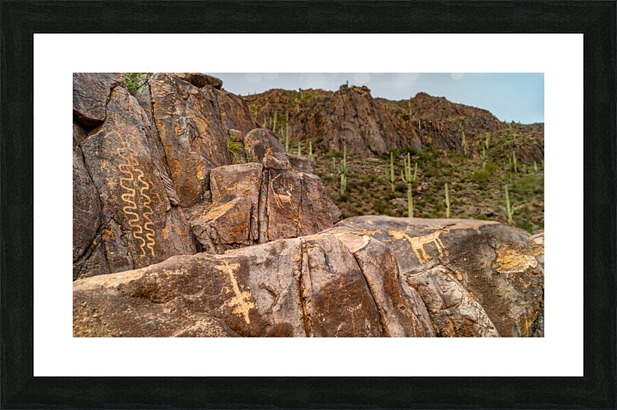 Hieroglyphics Trail  Picture Frame print