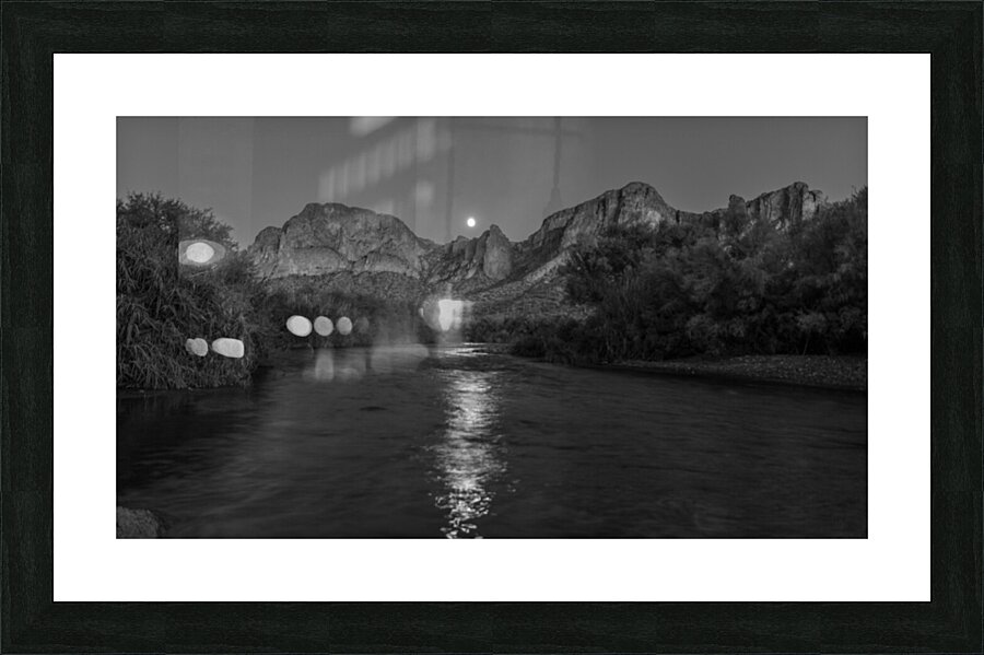Salt River B & W Picture Frame print