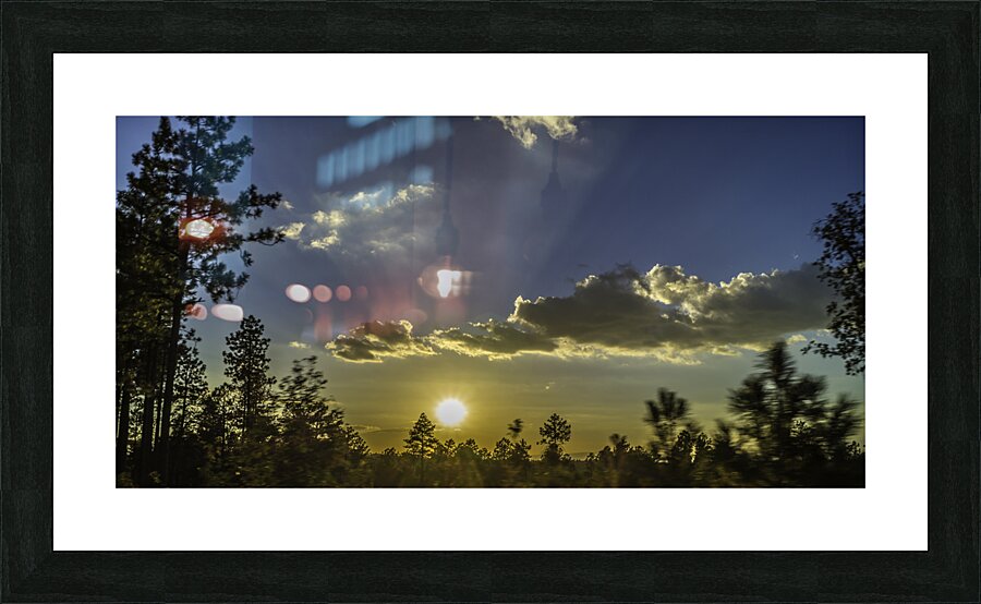 Forest Sunset Picture Frame print