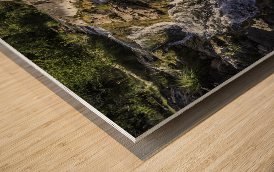 Fossil Creek Falls Wood print