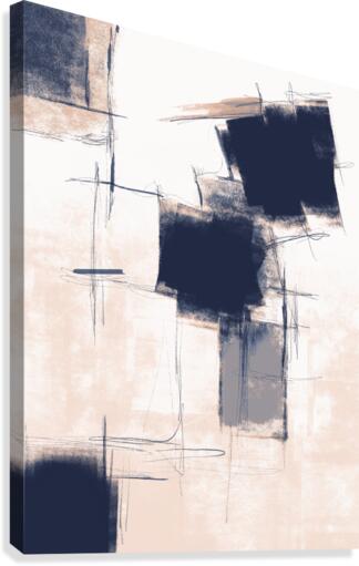 Free style 104 blue mallow Canvas Print