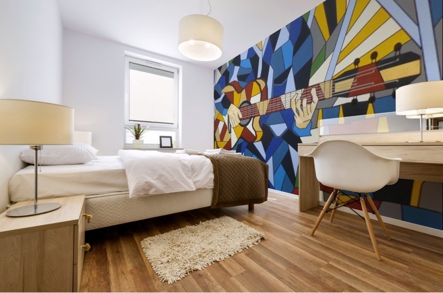 GUITARISTE Mural print