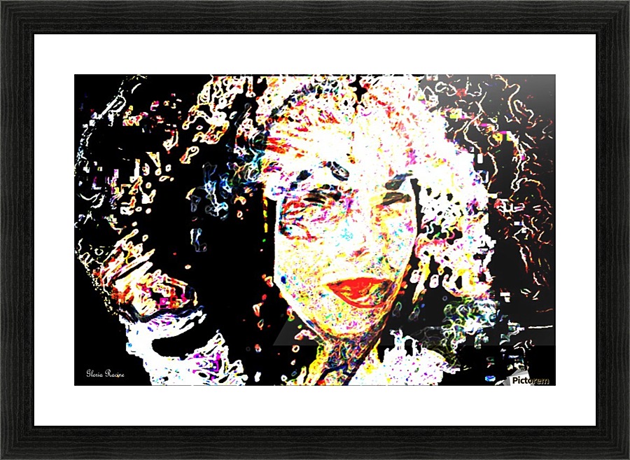 Confetti Face Picture Frame print