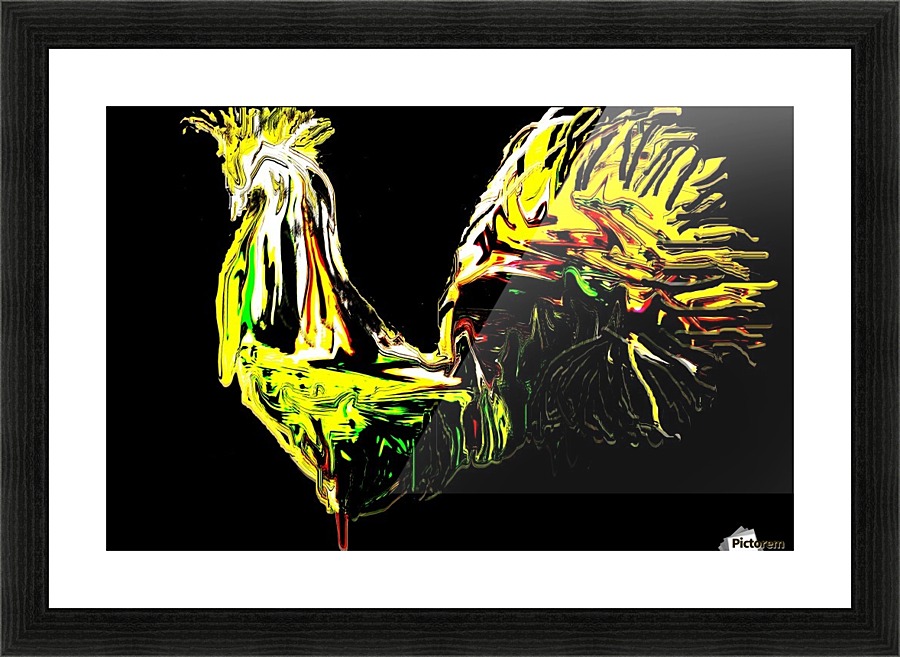 Sophisticated Rooster Picture Frame print
