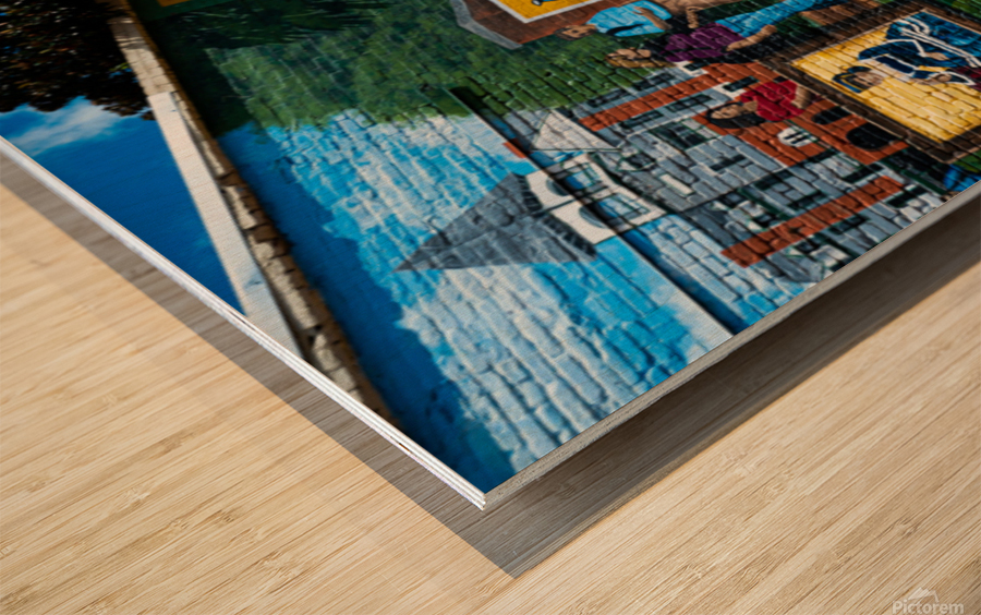 Cuthbert Mural  Wood print
