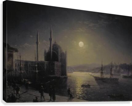 Moonlight on the Bosphorus Canvas Print