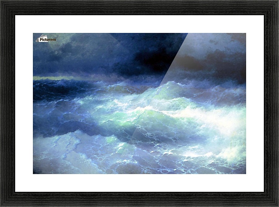 Between the waves Picture Frame print
