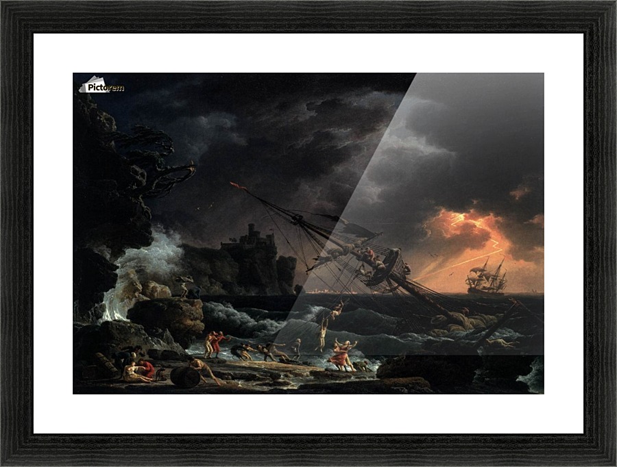 The Shipwreck Picture Frame print