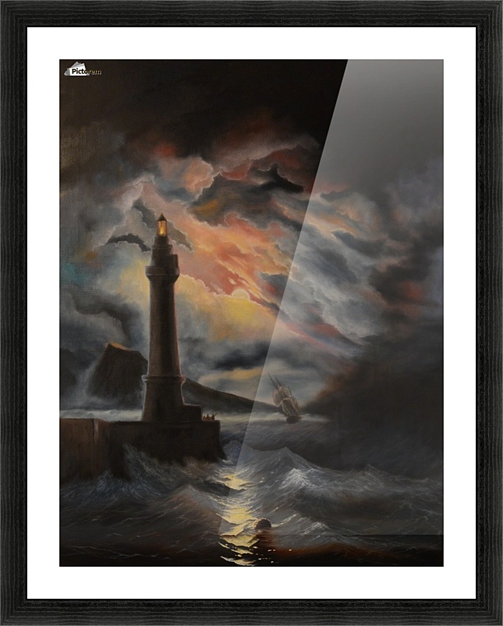Neapolitan Lighthouse Picture Frame print