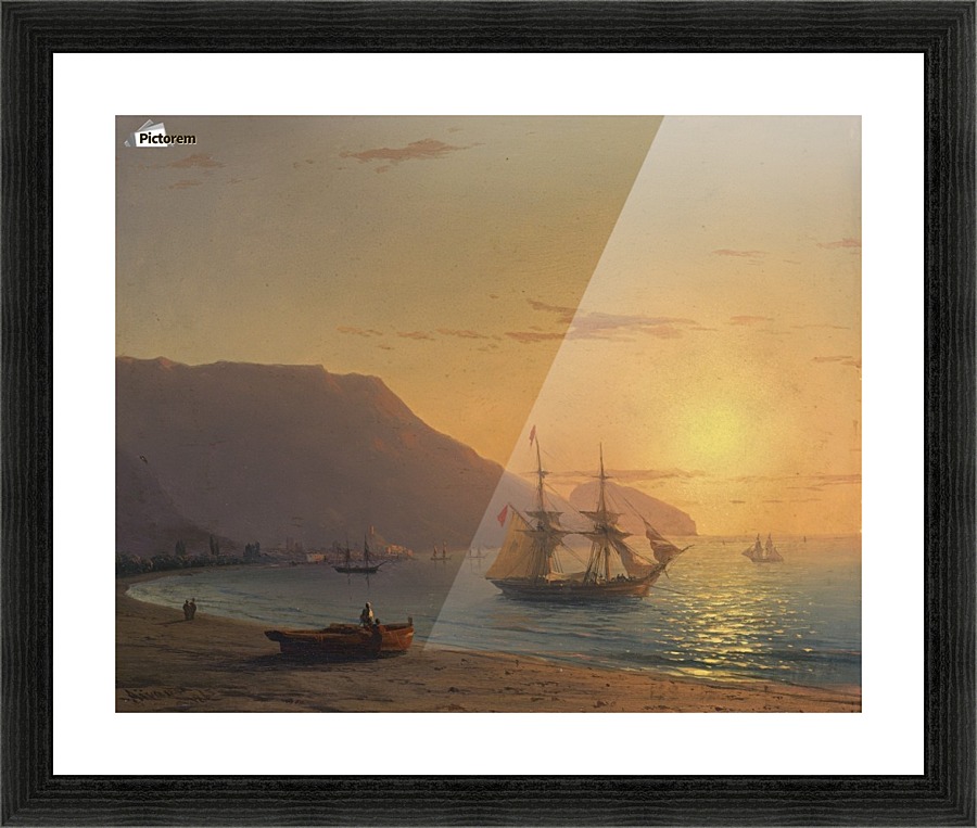 Sunset in Crimea Picture Frame print
