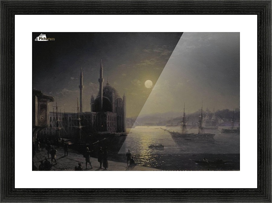 Moonlight on the Bosphorus Picture Frame print
