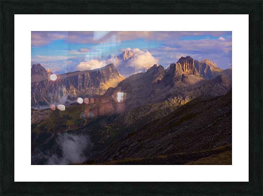  Dolomites Sunset Vista Picture Frame Printing