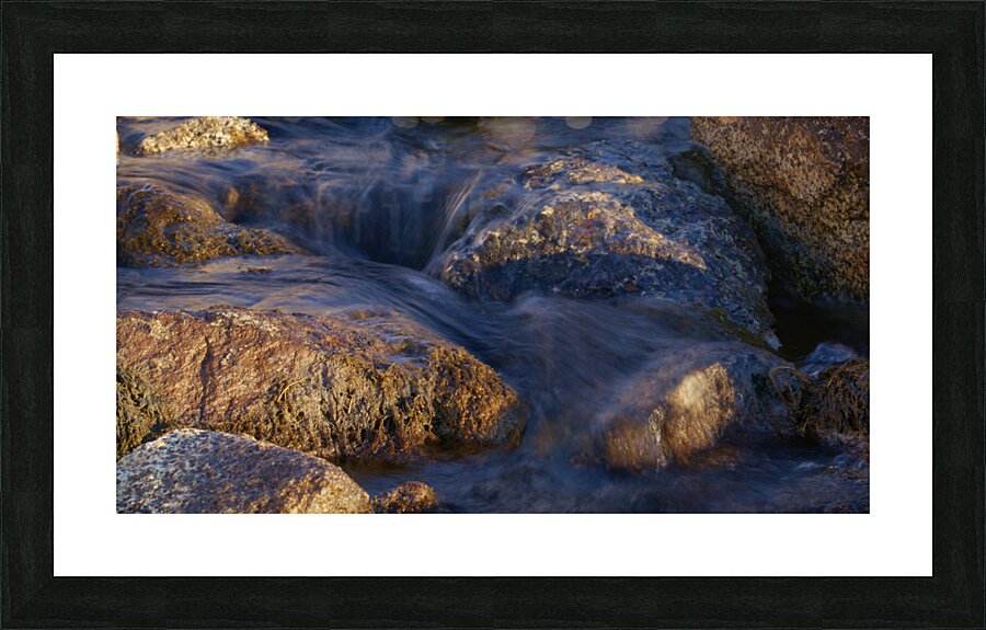 Cascade closeup dawn Picture Frame Printing