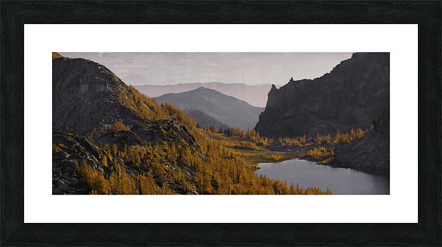 Perfection Lake Dusk Panorama Picture Frame Printing