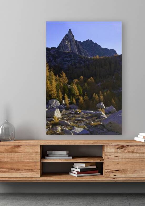 Prusik Peak and Larches at Dawn by Rakesh Malik