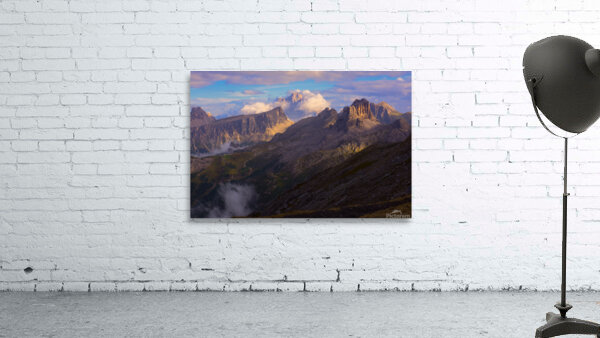  Dolomites Sunset Vista Wall Preview