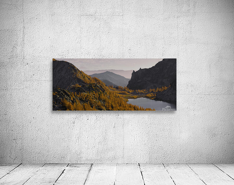 Perfection Lake Dusk Panorama Wall Preview
