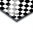 grid domino bench and black Acrylic print