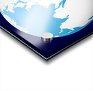 earth blue planet globe planet world space univer Acrylic print