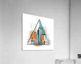 architecture building construction modern futuris Acrylic Print