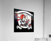 motorcycle club frame engraving art Acrylic Print
